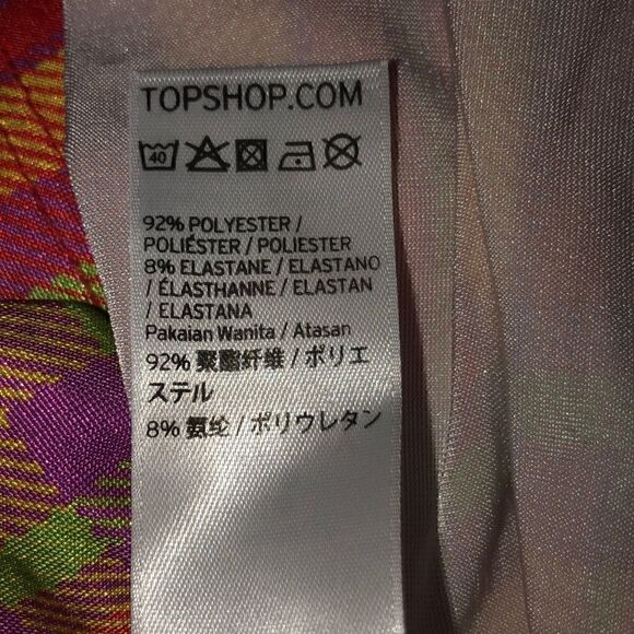 Topshop colorful long sleeve top - Picture 3 of 4